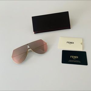 Authentic  Fendi Eyeline Aviator Sunglasses…